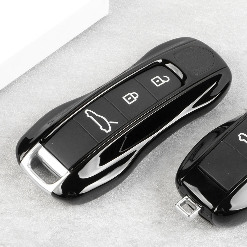 Car Key Case Cover Fob Shell For Porsche Cayenne Macan Cayman Panamera Carrera Boxster 911 970 981 991 781 971 9YA Aaccessories