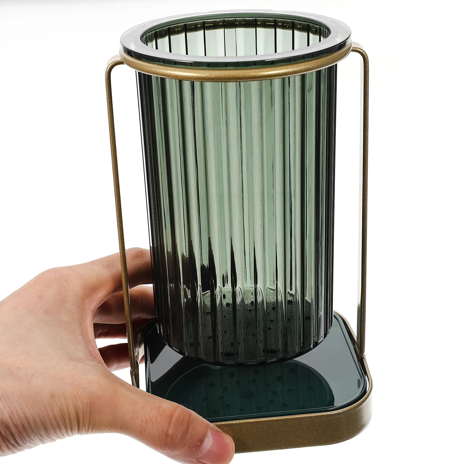 

Sturdy Chopstick Utensil Holder Compact Cutlery Storage Household Spoon Holder With Draining Holes Daily Use Utensil Organizer