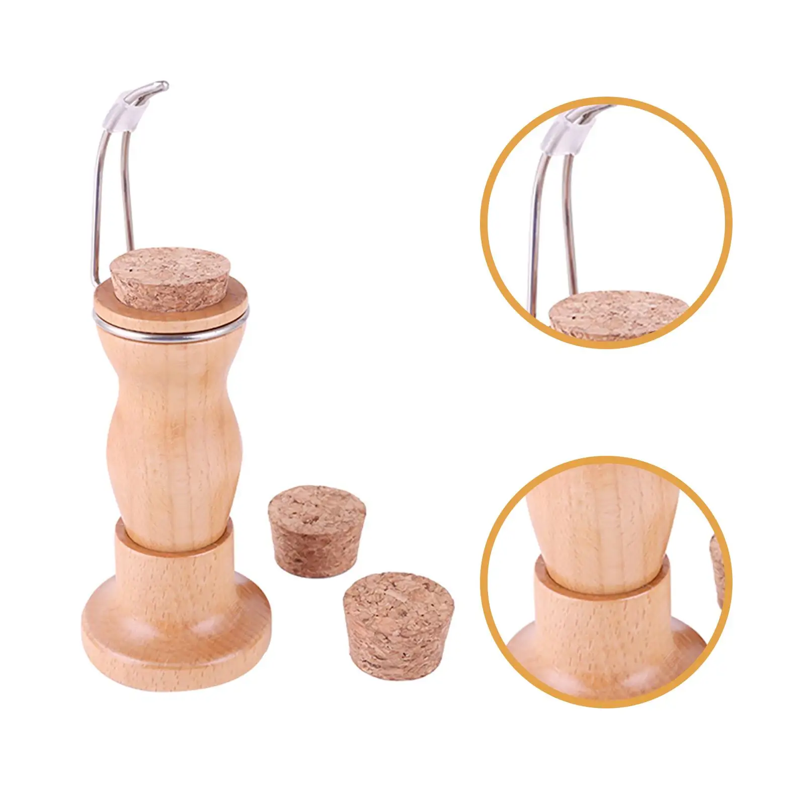 Miniature Painting Handle Figurines Coloring Craft Supplies Model Figure Painting Holder Easy to Use Includes 3 Cork Bases