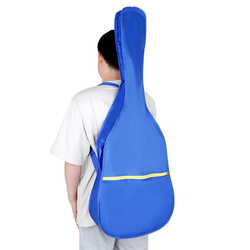 【A44M】41 inch universele Oxford-gitaartas, waterdichte, verdikte dubbele schoudertas met nekriem, versterkte handgrepen