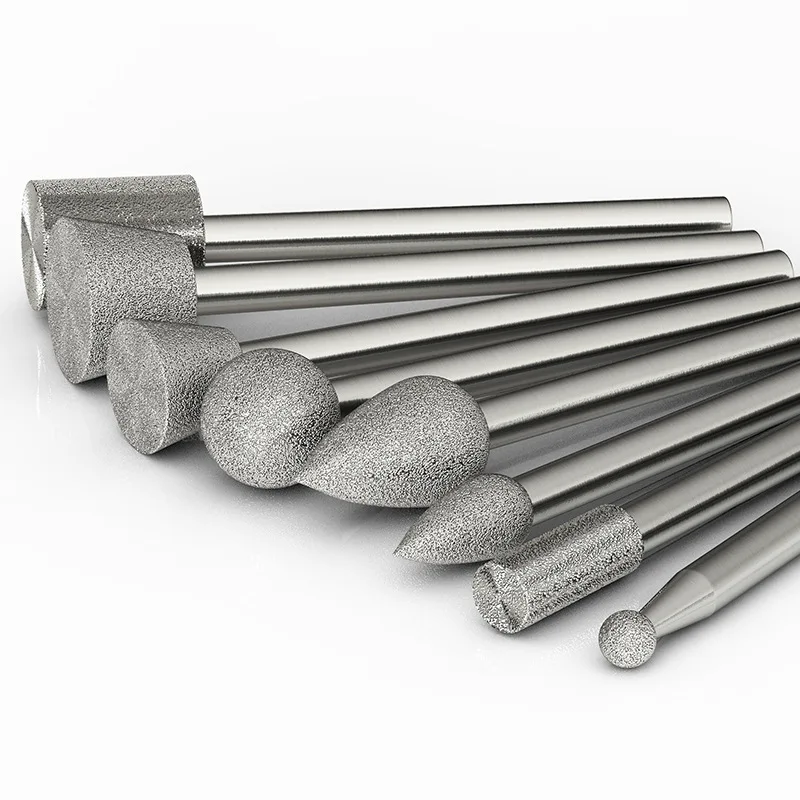 Diamant-Schleifkopf, Rohsteinpolieren, Peeling, Jade-Schnitzwerkzeug, Diamant-Rundzylinder, Rostentfernung