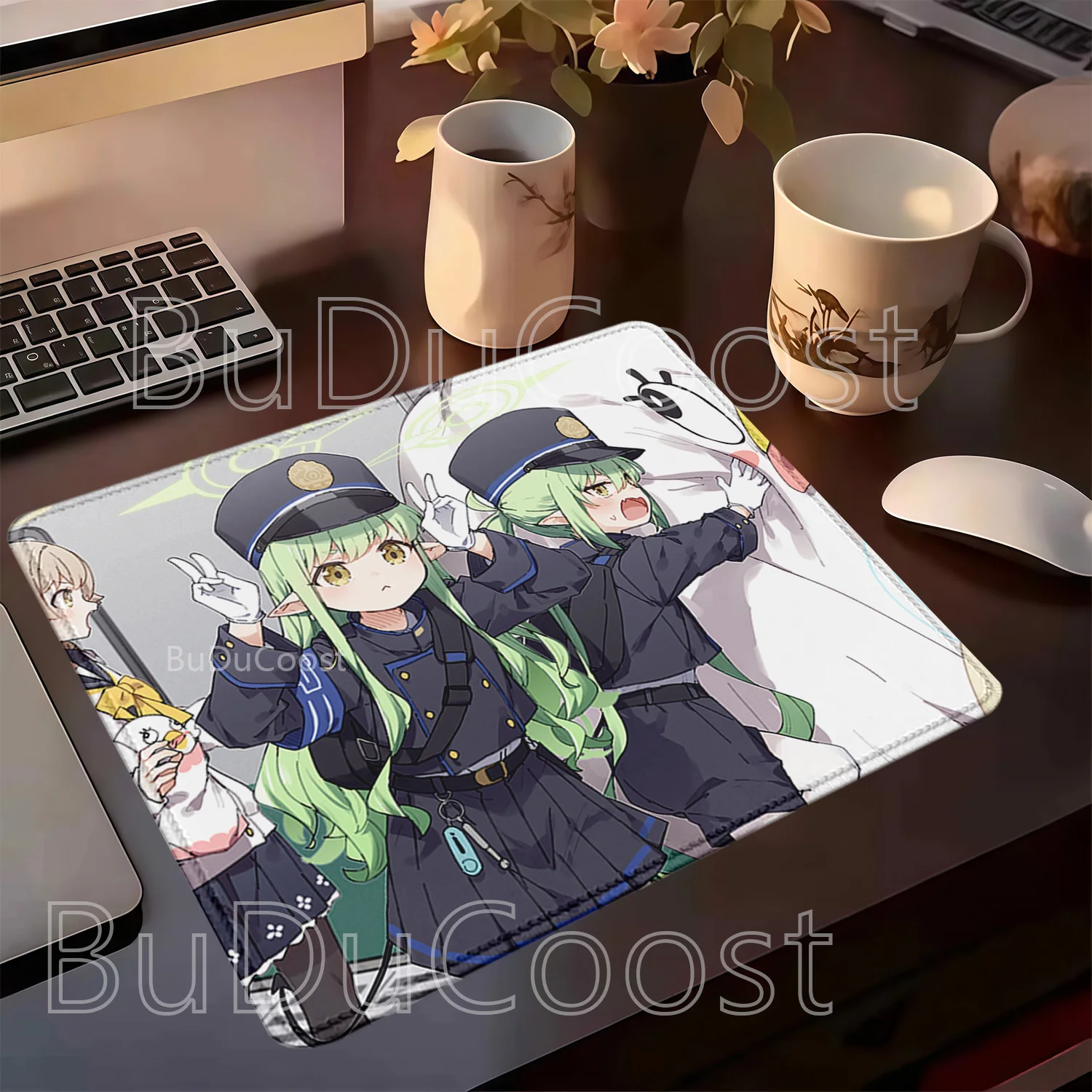 Tachibana nozomi Tachibana hikari Blue Archive Small size Mousepad PC Gaming HD printing Anime girl Mouse Pad Keyboard Desk Mat