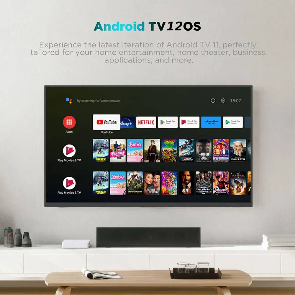 Google Netflix TV Box Amlogic S905Y4 Media Player 4K KICKPI KP1 Android 11 Set Top Box Android 11.0 2G32G AV1 2.4G&5G Wifi BT5.0