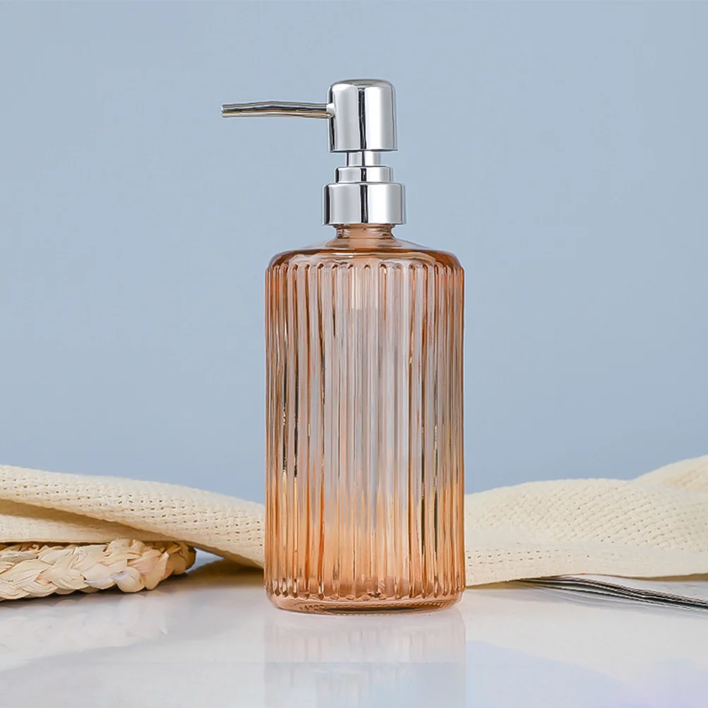 3Pcs Glass Pump Bottle Refillable Soap Shampoo Dispenser Hand Lotion Container Bathroom 500Ml Shampoo Bottle Containers