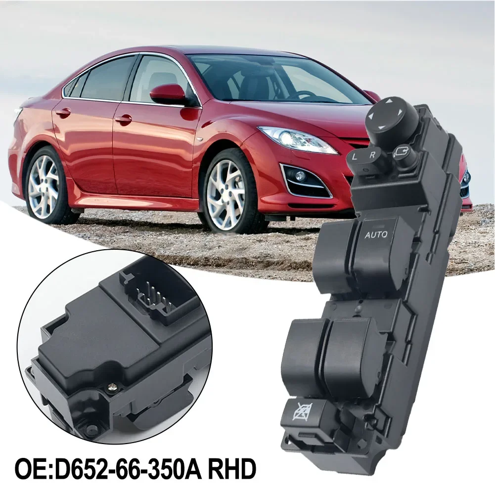 

1pcs Newest RHD OEM Part Number D652-66-350A Master Power Window Switch For Mazda 2 For Mazda 6 GH 2008-2012 Car Accessories