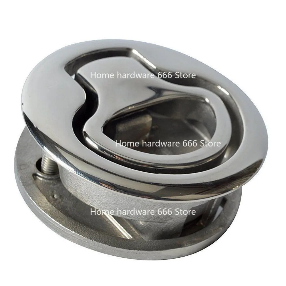 

Stainless Steel Marine Floor Lock, Live Fish Cabin Lock, Handle Lock, Deck Door Lock Pull Ring, Yacht Hardware
