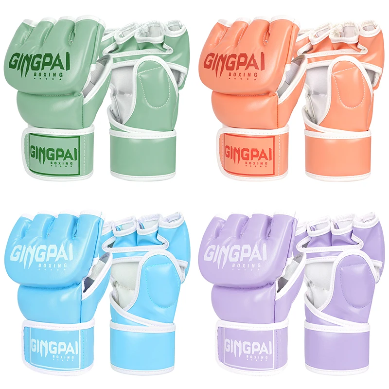 

MMA Gloves for Men Women Martial Arts Bag Gloves Kickboxing Gloves with Open Palms Boxing Gloves Punching Bag Muay Thai Sparring