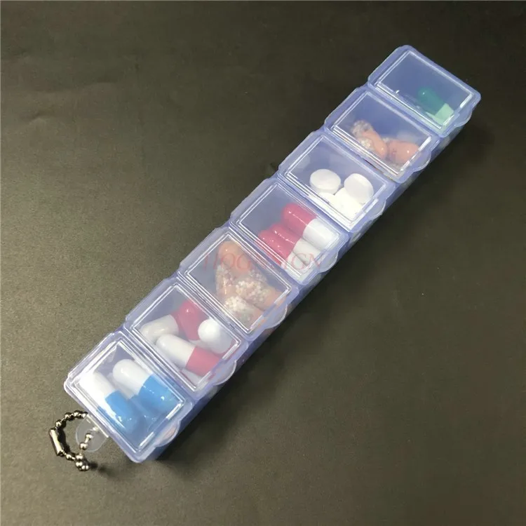 One week medicine box, printing, tablet packaging box, small jewelry box