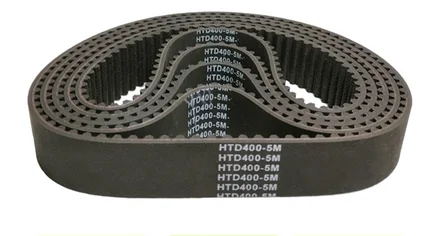 1Pc HTD400-5M HTD405-5M HTD410-5M HTD415-5M Rubber Timing Belt Black