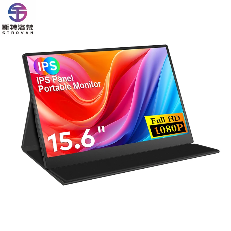 15.6 Inch IPS Portable  Extender LED Backlit Type C Interface for Business Use with Laptop and Mobile Phone