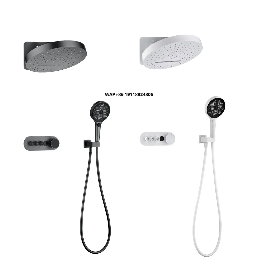 High Quality 304 Stainless Steel Two Functions Shower Head Bath Shower Mixer Set Bathroom Raining Waterfall Shower Set