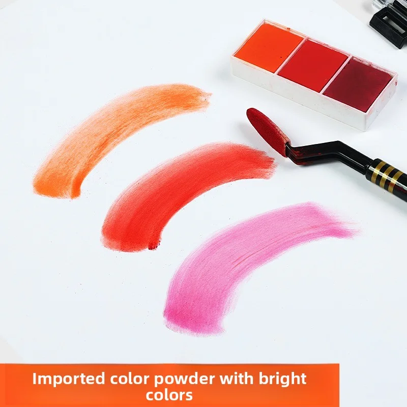صينية مسحوق الألوان الجافة، مسحوق الألوان النابضة بالحياة، رسم مسحوق الألوان الجافة والرطبة ثنائي الغرض، رسم مسحوق الألوان، الماء