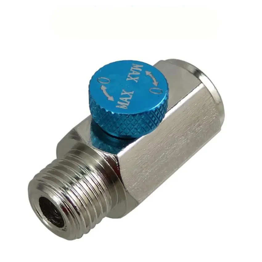 1pcs In-Line Air Flow Regulator เครื่องมือควบคุมวาล์ว 1/4 "NPT Thumbscrew วาล์วควบคุม Air ปรับเครื่องมือ