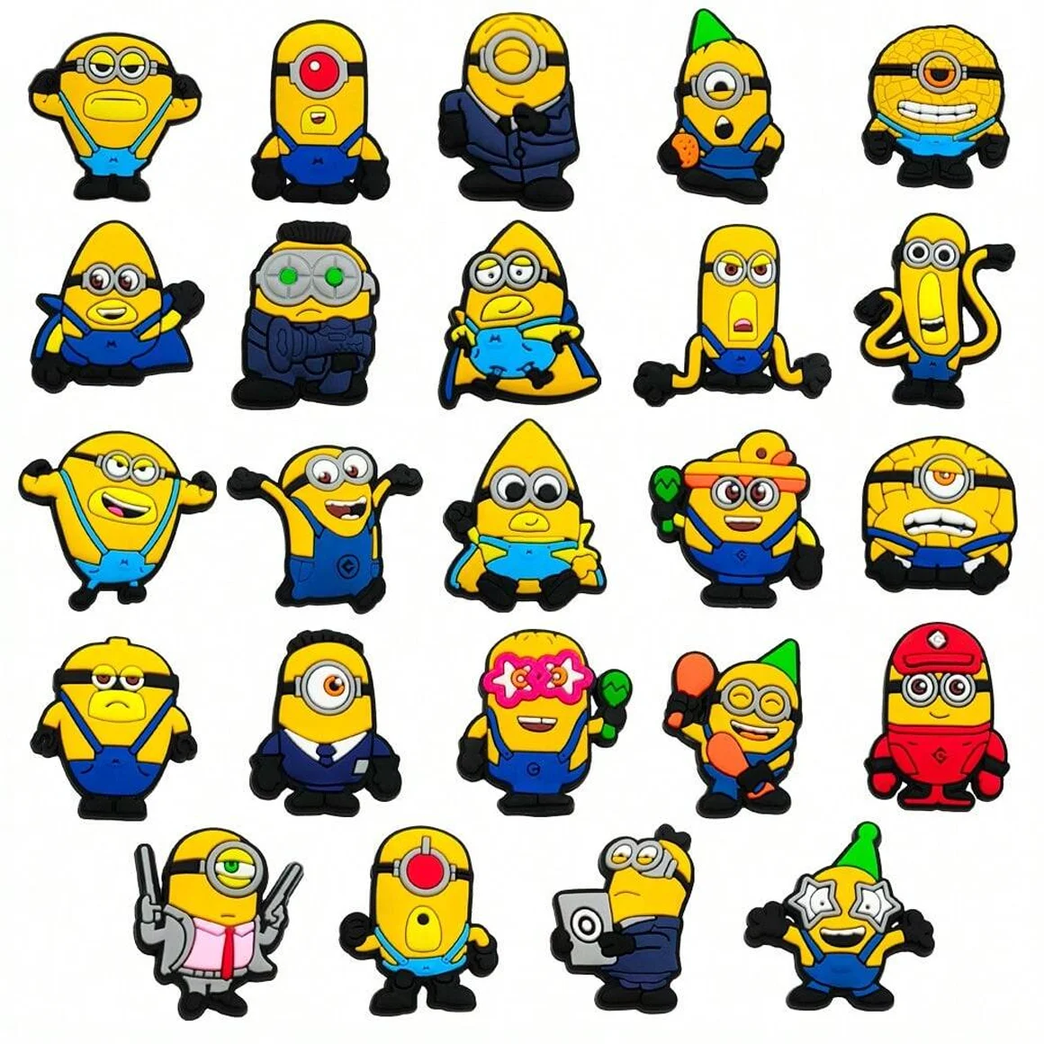 Miniso 24pcs/set Minions Series ​Shoe Charms Accessories for Classic Clog Shoe Decoration