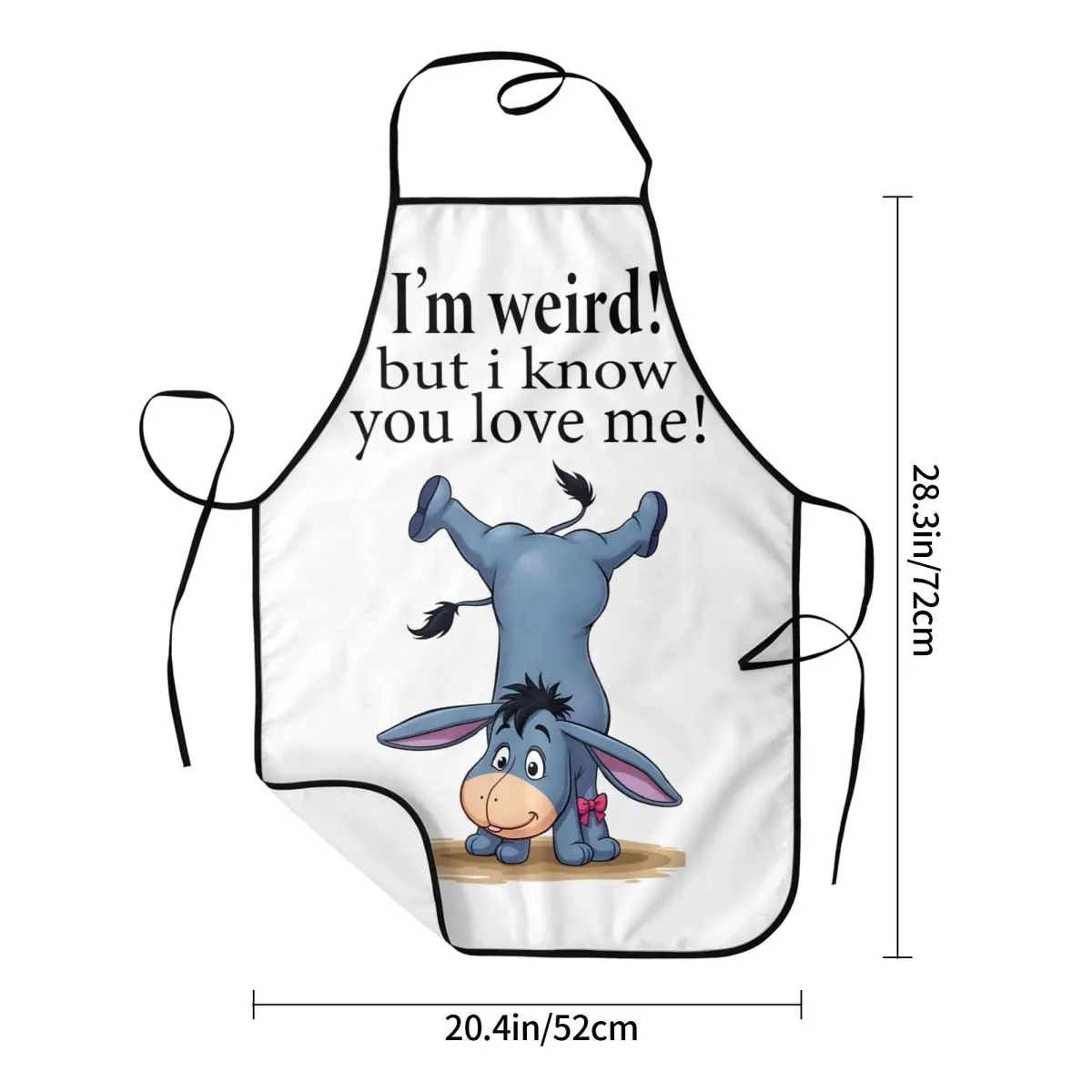 مخصص مضحك ويني ذا بوه Eeyore مريلة المئزر الرجال النساء للجنسين المطبخ الشيف Tablier المطبخ للطبخ الخبز اللوحة #5