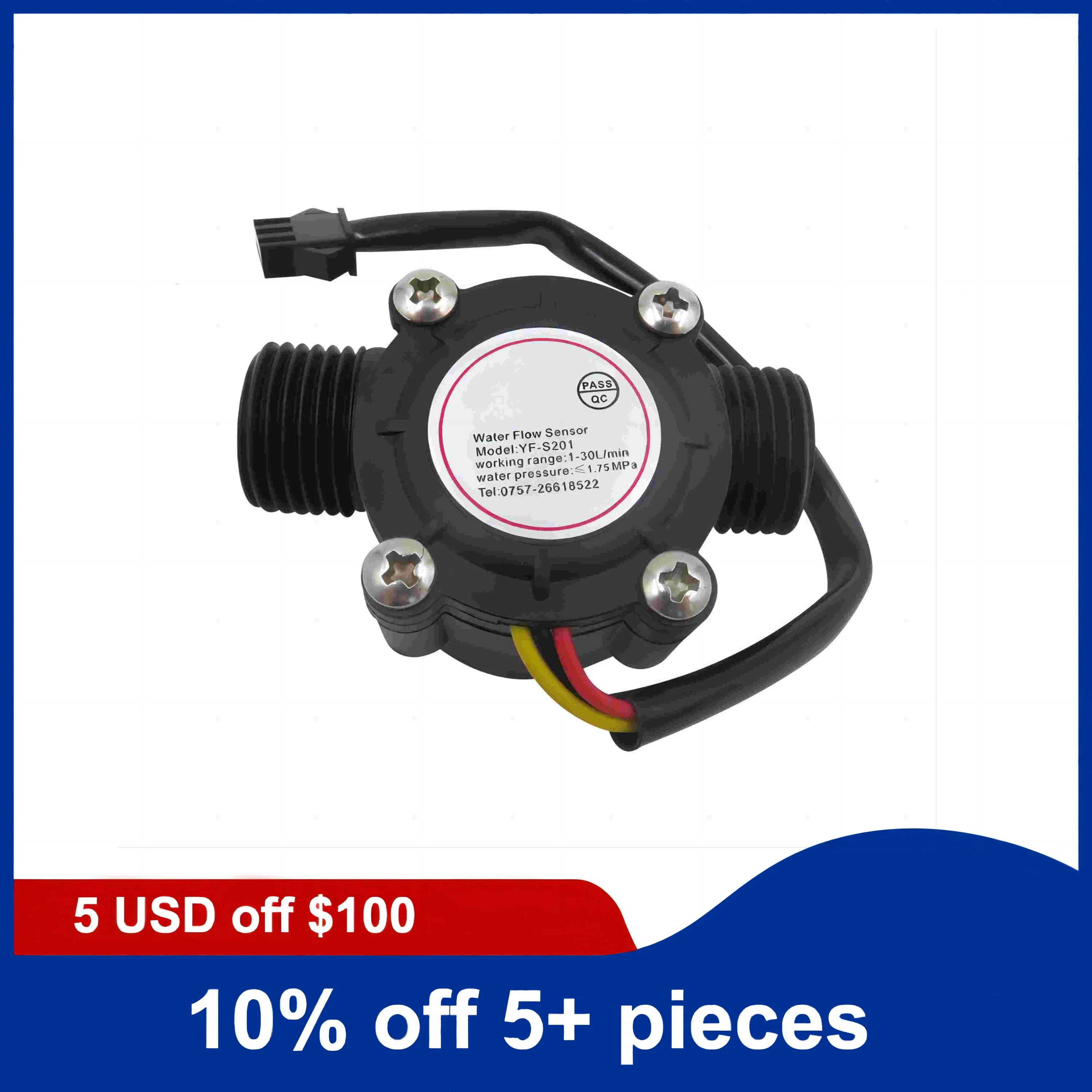 

1/2inch Plastic Nylon Flowmeter Hall Effect Switch Sensor Water Counter Liquids Flow Sensor For Pool