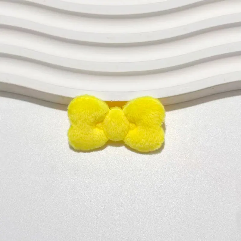 50 Stück Doppelseitige 3,5cm Plüsch-Schleifen-Accessoires für DIY-Puppendekorationen, Schuhe, Socken, Hüte Materialien – Detail 11