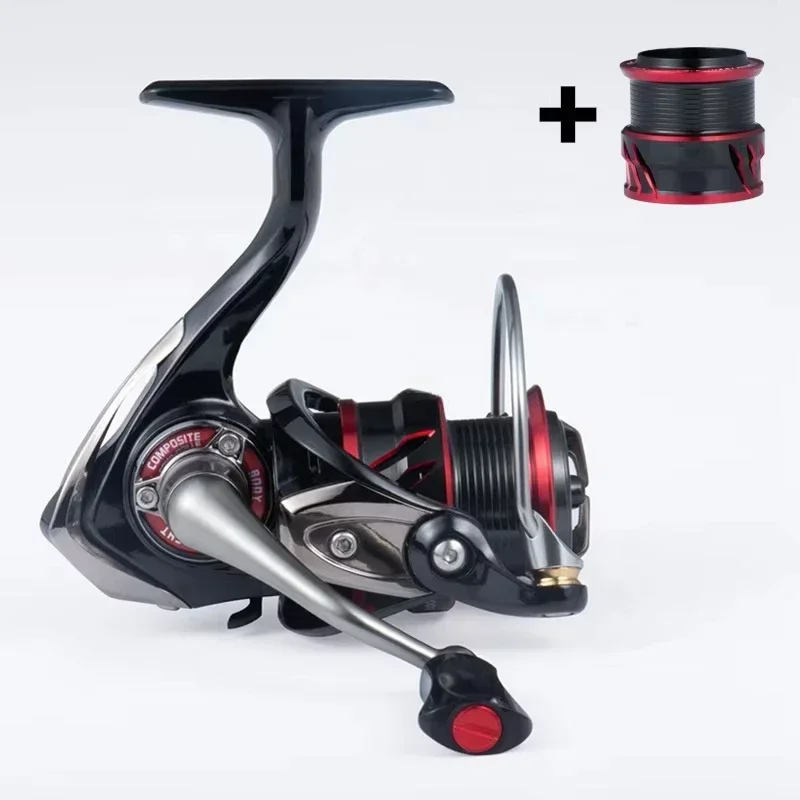 Carbon fiber belt double cup rotating fishing reel