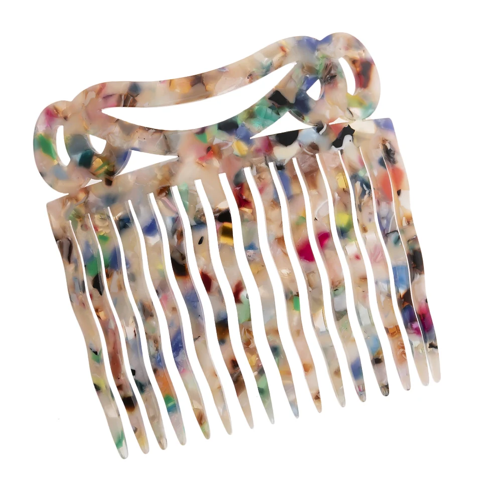 Vintage Hair Combs Colorful Acetate Hair Accessories Tortoiseshell Women Hair clips Flamenco Headdresses Comb Hair forks jewelry