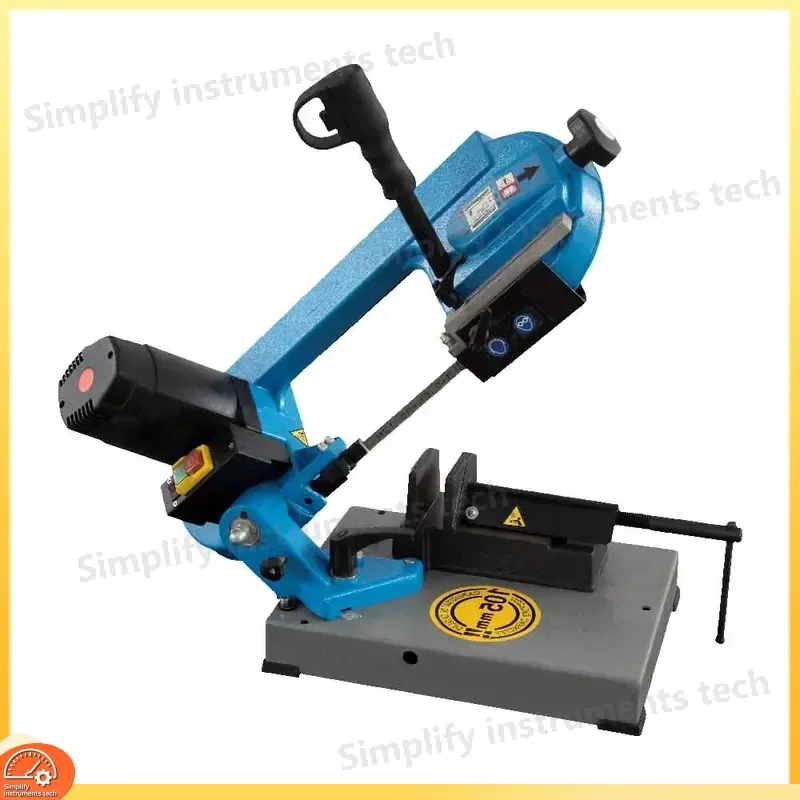 Industrial Mini Band Saw Aluminum Cutter Horizontal Metal Cutting for Wood Steel Iron Portable Precision Benchtop