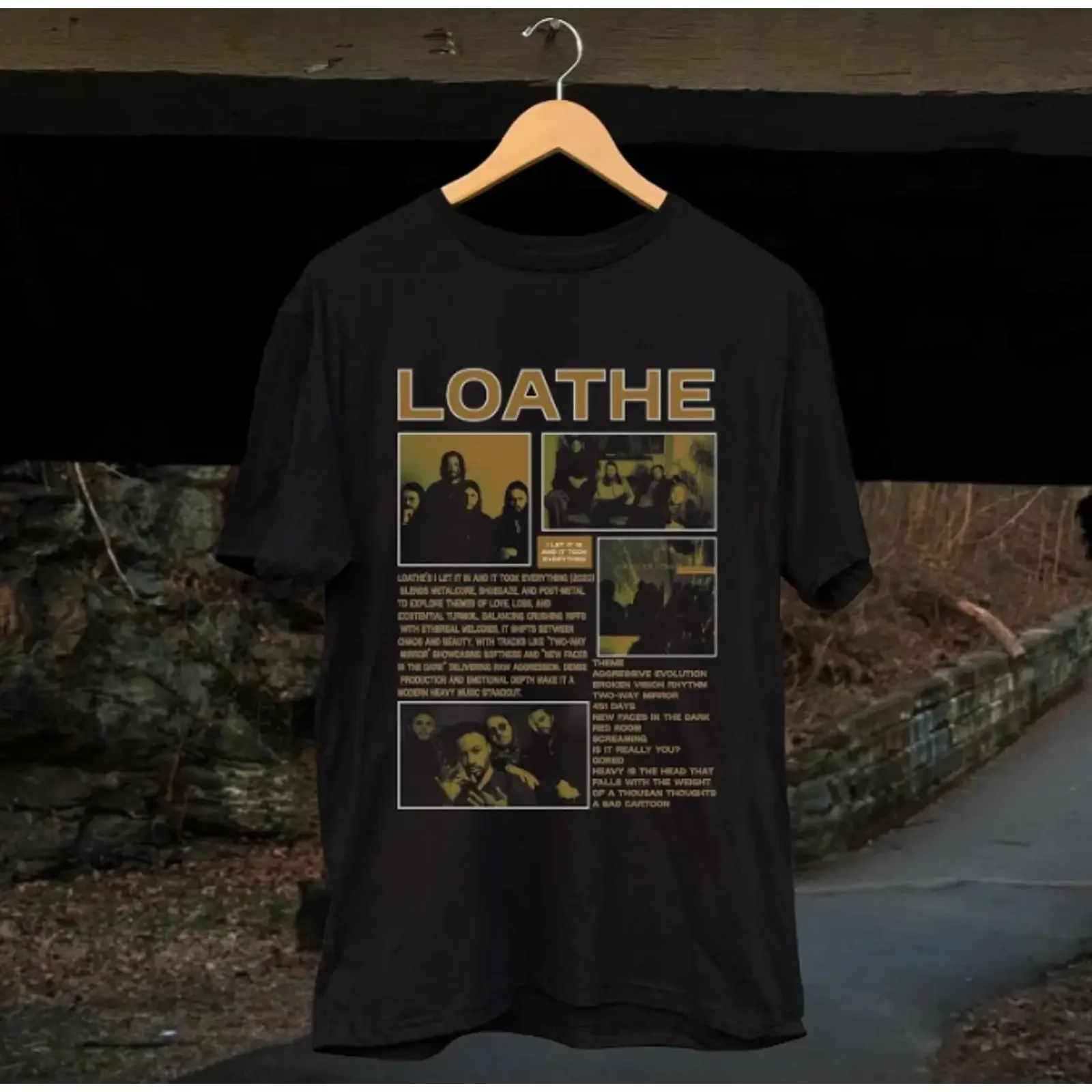 Loathe T Shirt I Let Her In and She Took Everything Album vintage Washed Stretched Comfortable Breathable streetwear Unisex