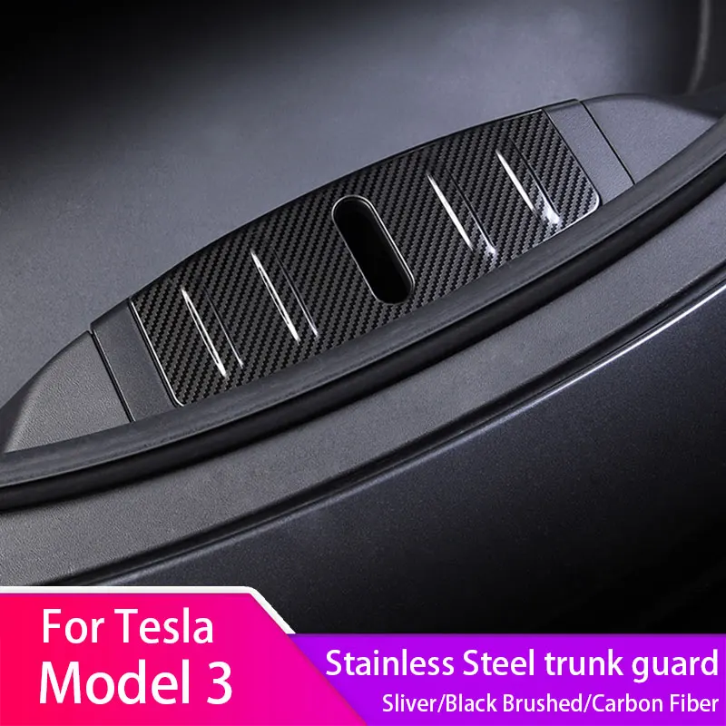 

For Tesla Model 3 Stainless steel Front Trunk Box Luggage Bumper Panel Guard 1PC