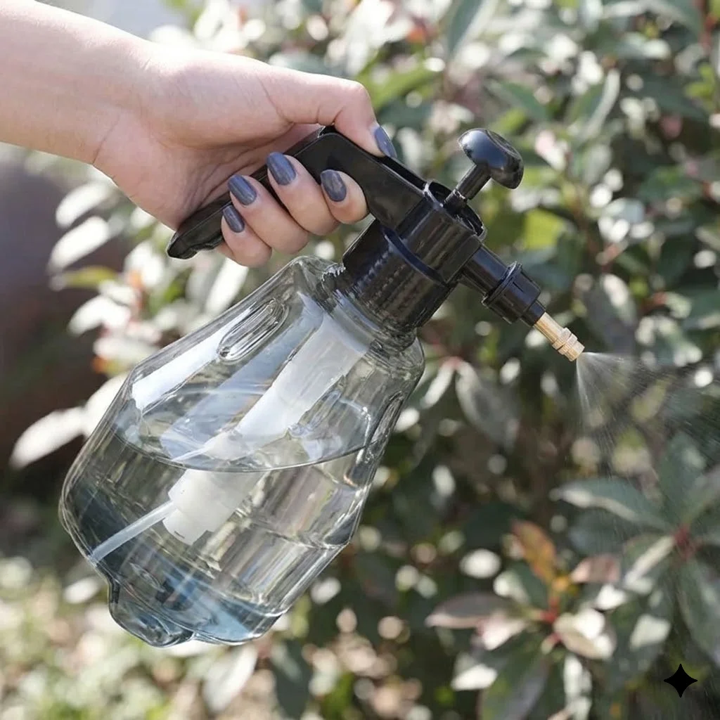 Black Hand Held Pressure Plant Mister for Indoor Outdoor Use Generic Garden Pump Sprayer Hand Powered Device for Watering Plants