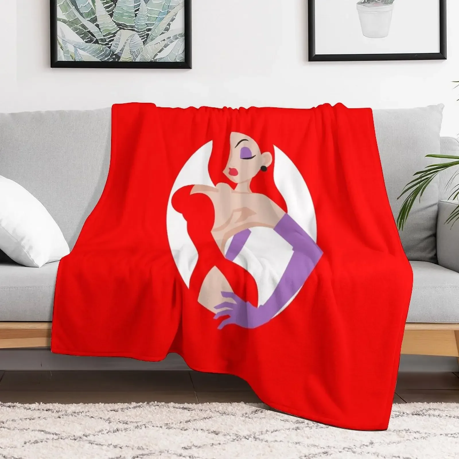 

Jessica Rabbit Minimalist Throw Blanket Summer Luxury Throw Blankets