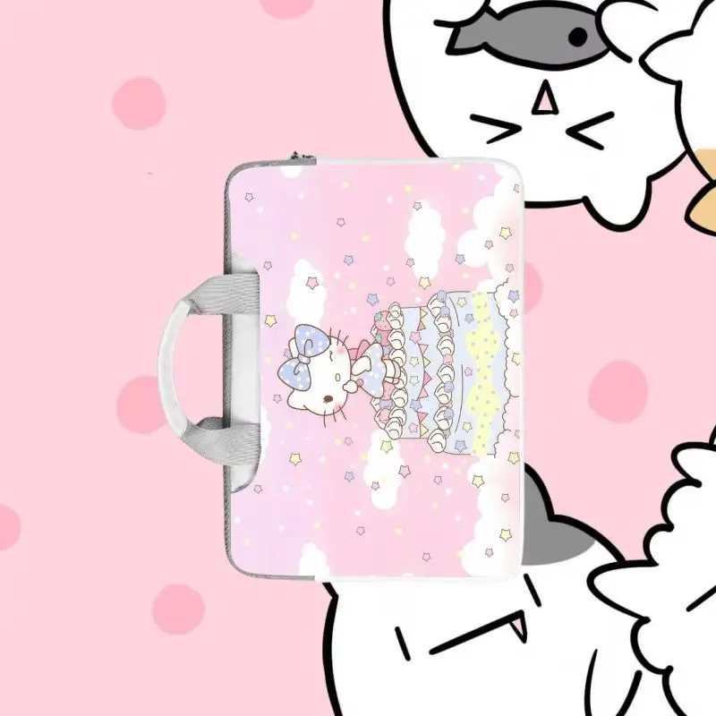 

Cartoon Hello Kitty Kurome Laptop Bag Shoulder Handbag Briefcase Organizer Bag for 12 13 14 15 15.6 16 Inch Macbook Air Pro Gift