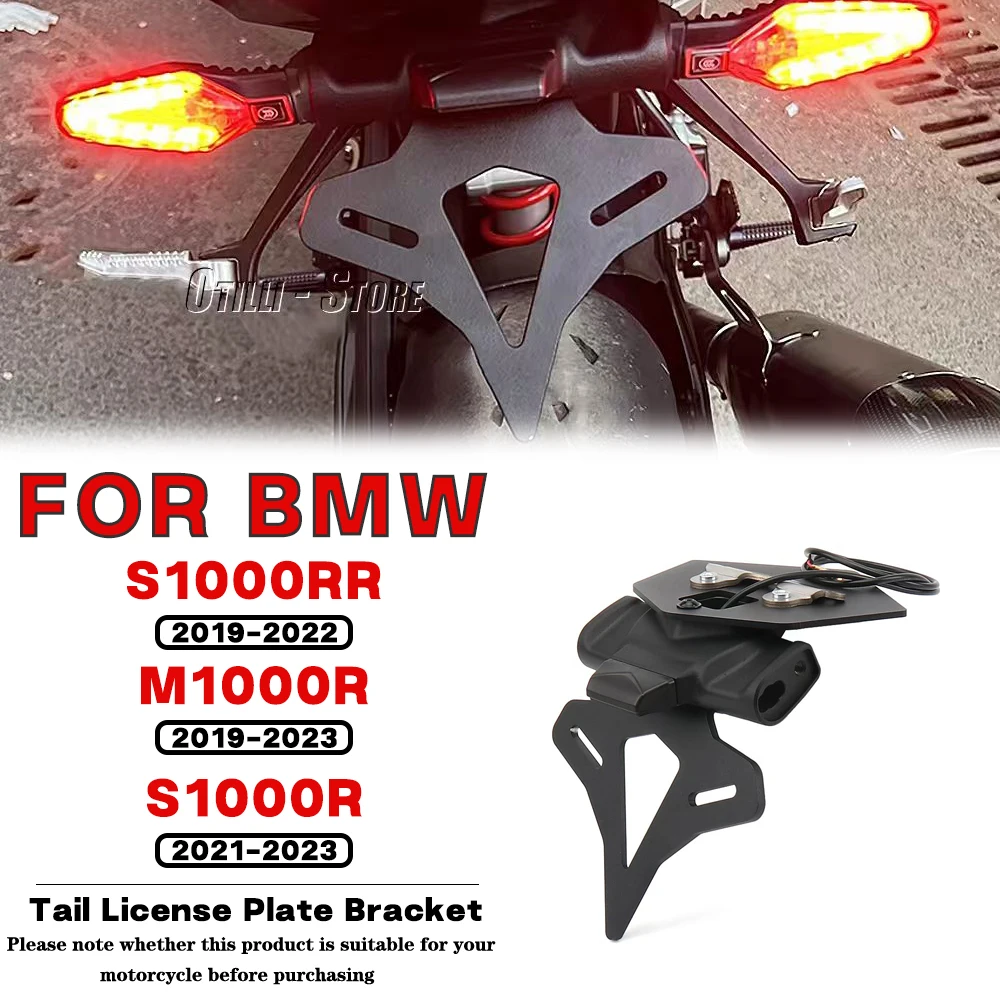 

New For BMW S1000R 2021-2023 S1000RR 2019-2022 M1000R 2019-2023 Motorcycle Tail License Plate Holder LED Light