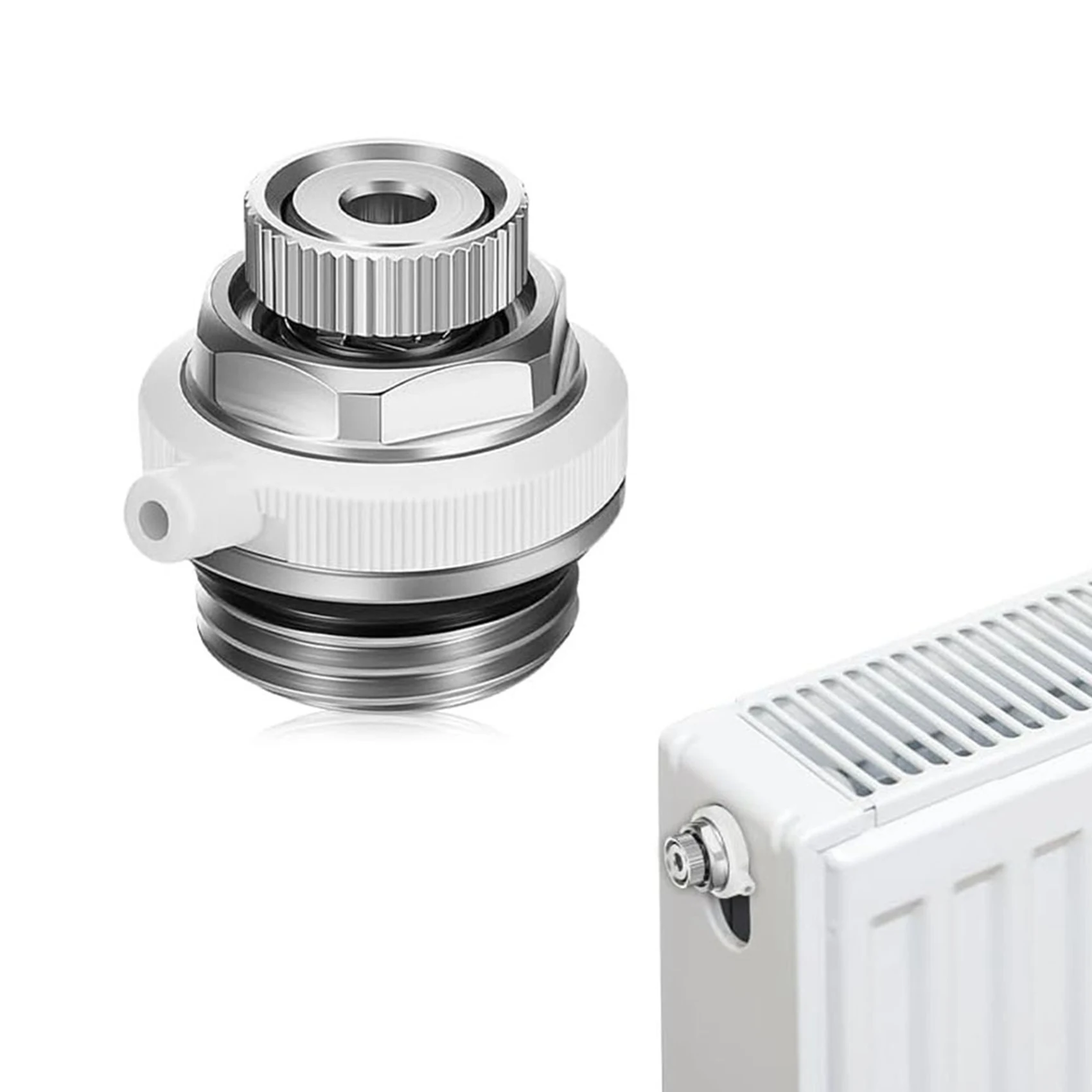 【FLASH DEAL】10X Fully Automatic Air Vent Auto Cut-Off Self Bleeding Radiator Valve 1/2Inch For Heating Systems