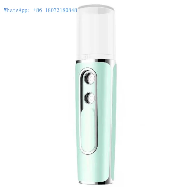 Facial Cleanser Portable Skin Care Water Steamer Facial Moisturizing Spray Meter Facial Steamer Double Hole Nano Spray Device