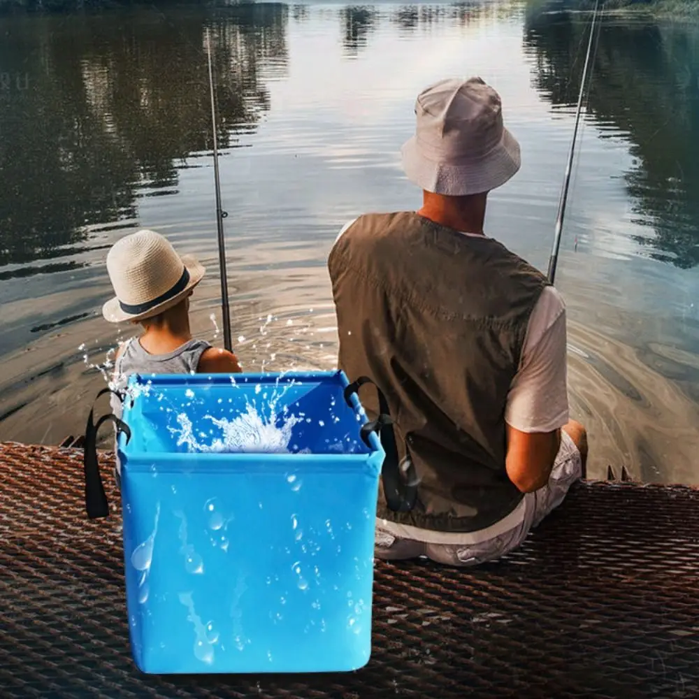 Storage Organizer Square Fishing Bag Portable Folding Beach Storage Bag Simple Waterproof Car Wash Bag Mountain Climbing