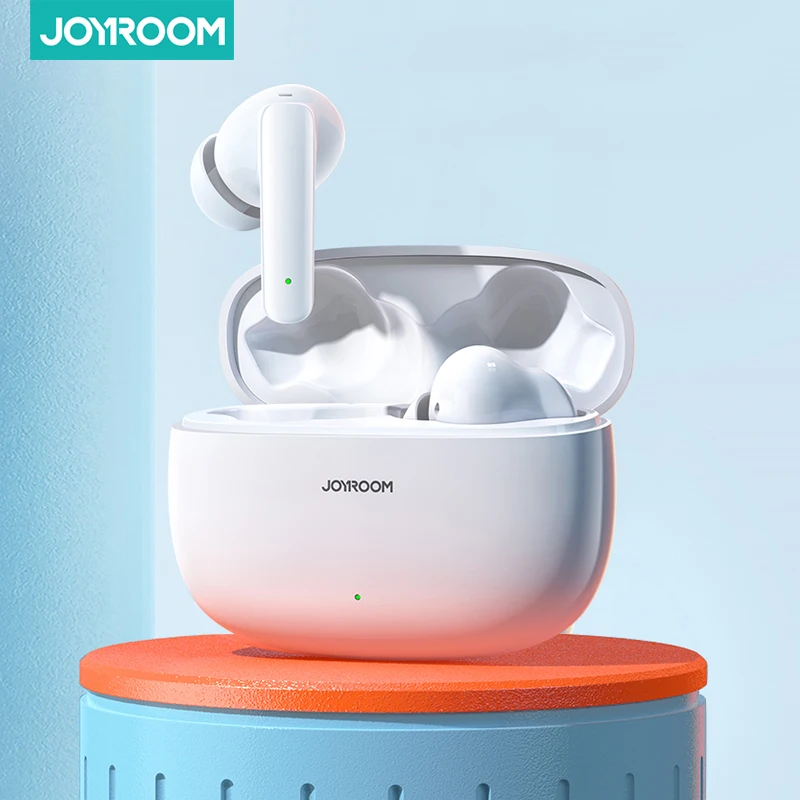 Joyroom-auriculares inalámbricos TWS con Bluetooth, dispositivo de audio ANC con cancelación activa de ruido, micrófono interno, manos libres para teléfonos inteligentes