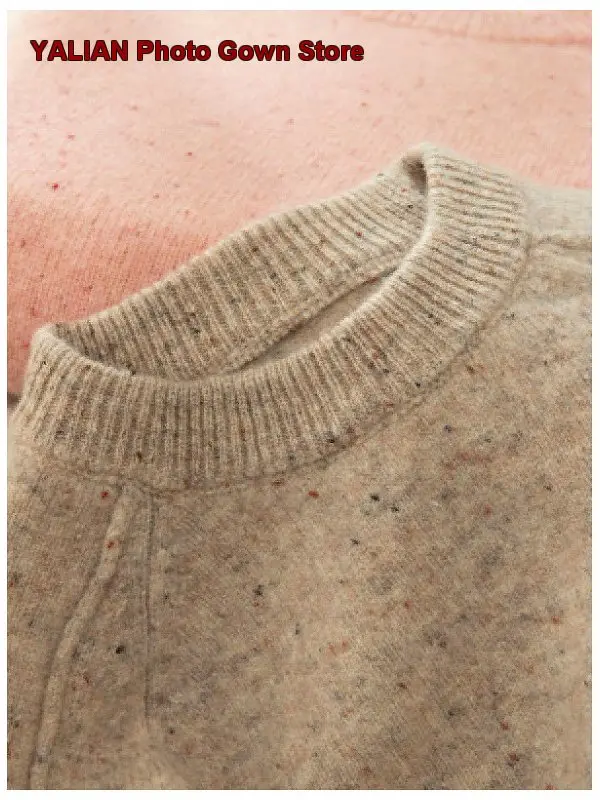 Boys Girls Round Neck Loose Long Sleeves Knit Pullover Sweater Thickened