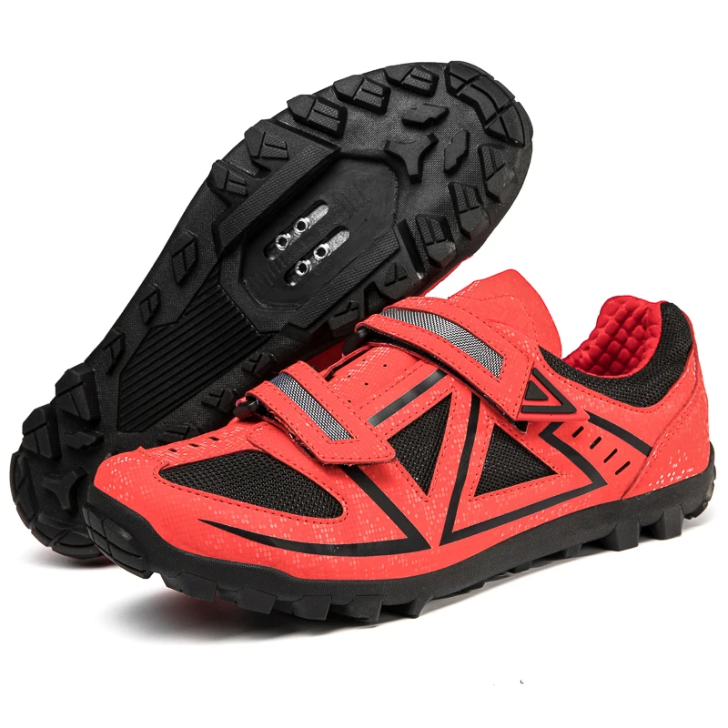 2023 New MTB Cycling Shoes Men Self-locking Mountain Bike Footwear SPD Cleats Riding Shoes Male Flat Motocross Bicycle Sneakers