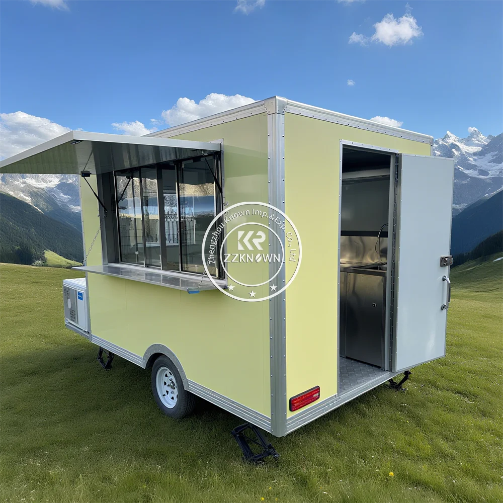 Mobile Concession Food Trailer Snack Pizza Trailer Street Catering Truck Custom Fast Food Truck With Full Kitchen - Image 3