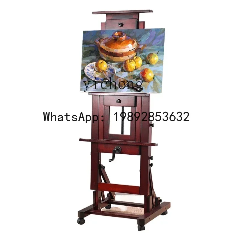 oil painting shelf floor multi-functional bracket type adjustable lifting oil painting easel