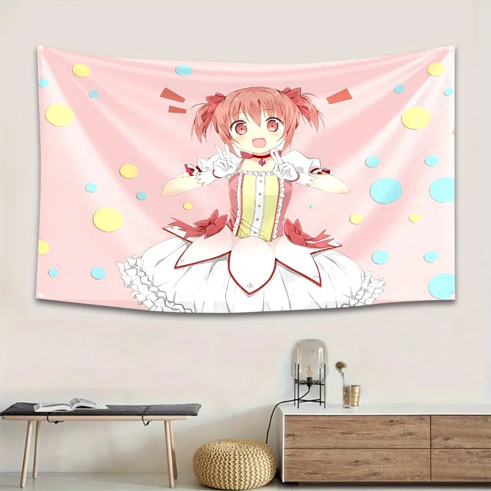 Puella Magi Madoka Magica Anime Tapestry Cutecore Room Decor Aesthetic Room Decor Room Decoration Items Wall Decor Accessories