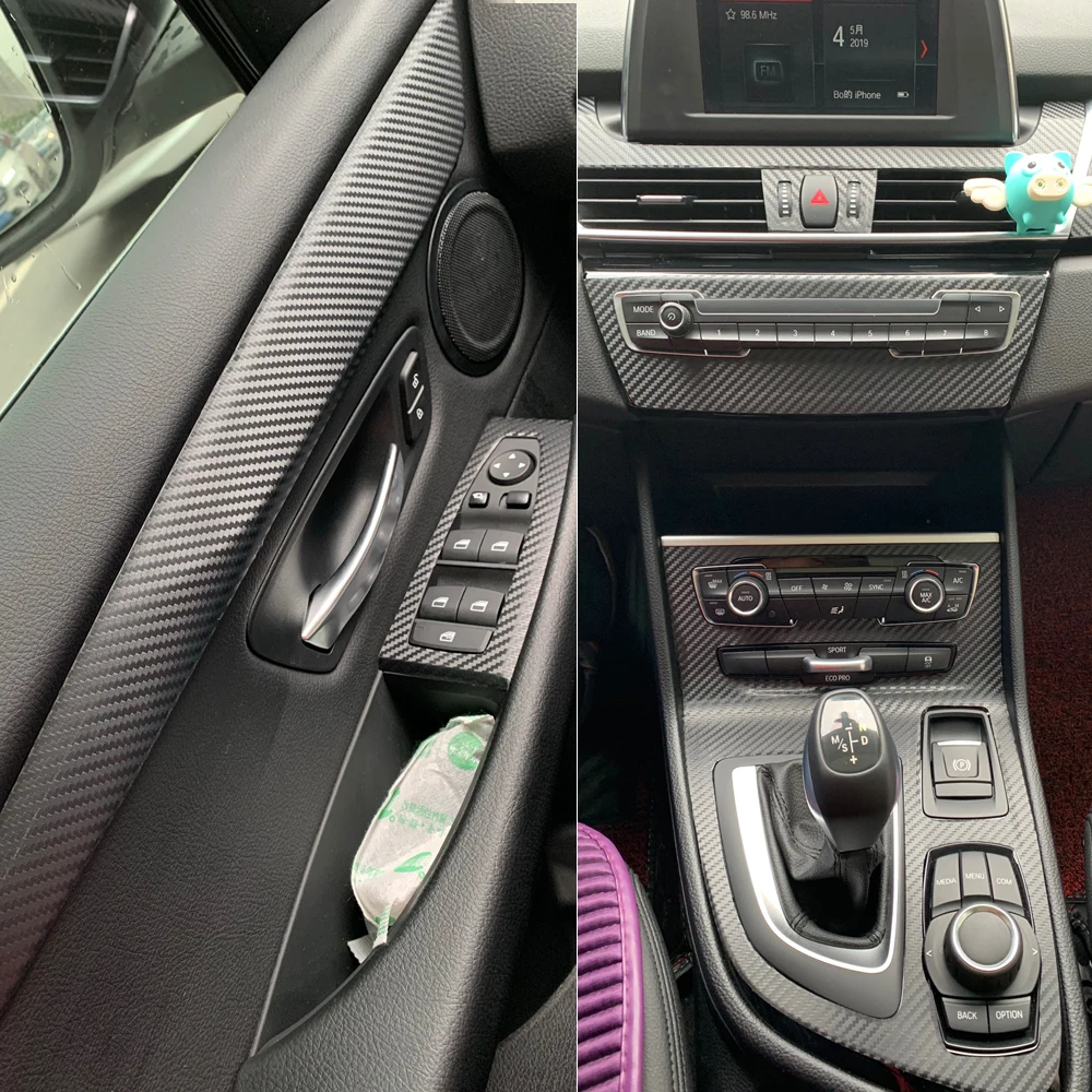

For BMW 2 Series F45/F46 2014-2019 Car-Styling 3D/5D Carbon Fiber Car Interior Center Console Color Molding Sticker Decals Parts