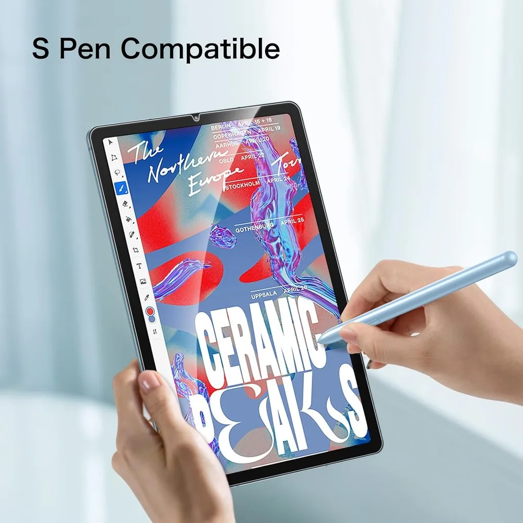 Film pelindung Bening, untuk Samsung Galaxy Tab S6 lite 2024 10.4 inci, kaca Tempered SM-P610/P615C/P620/P625/P627/P613