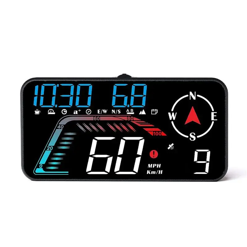 

Classy-G12 HUD Проекционный дисплей GPS Автомобильный дисплей Сигнализация скорости вождения Универсальный, как показано на рисунке Простота в использовании