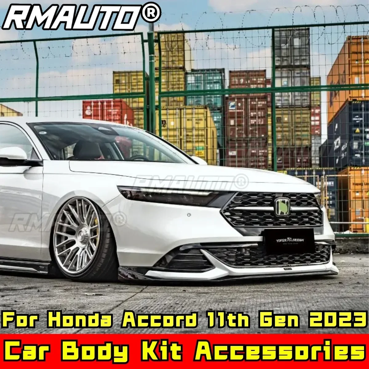 

For Honda Accord 11th Gen 2023 Car Bumper Diffuser Body Kit Glossy Black TYPER Style Car Bumper Spoiler Car Accessories