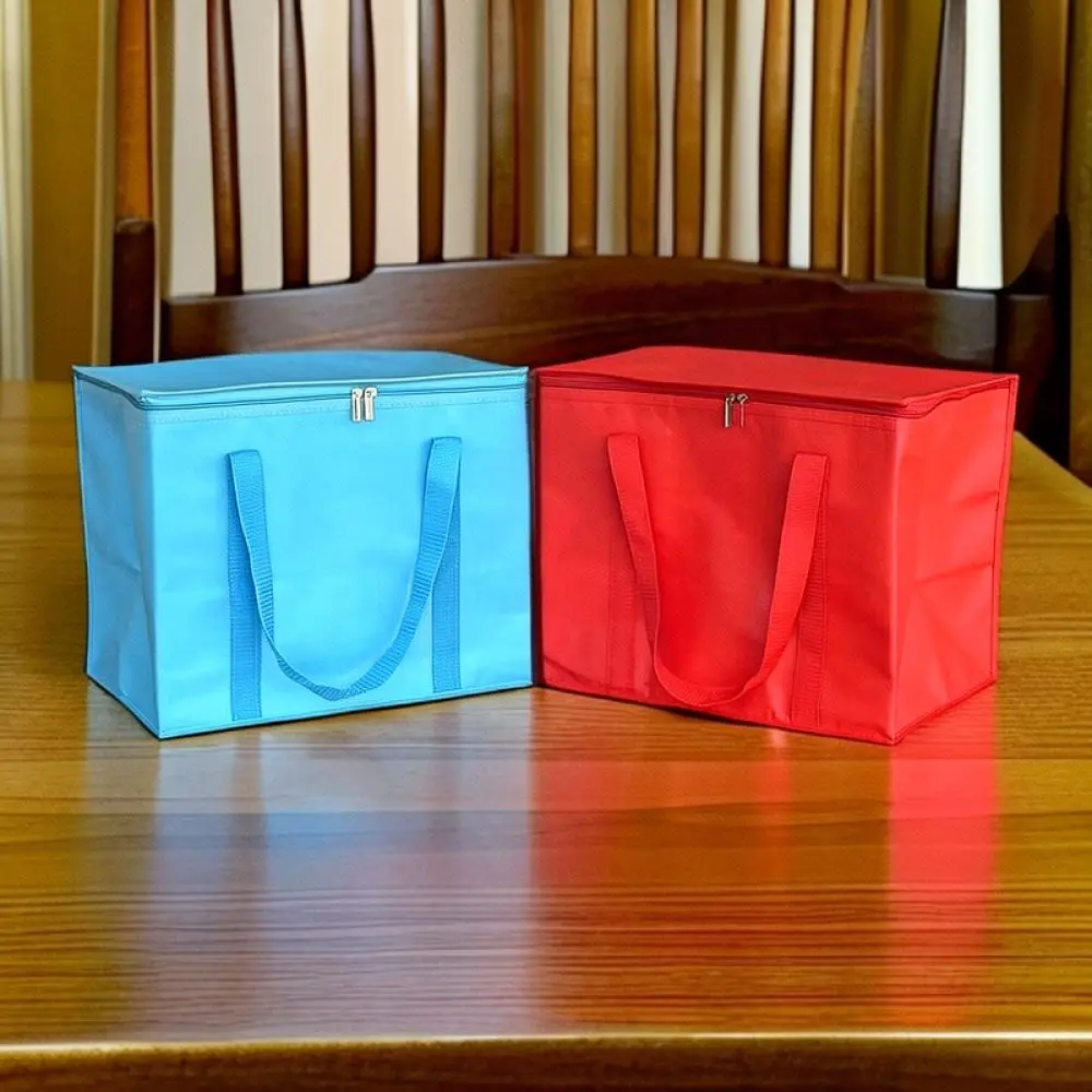 Large Capacity Thermal Insulated Cooler Bag Waterproof Picnic Tote Foldable Food Delivery Storage Case For Outdoor Activities