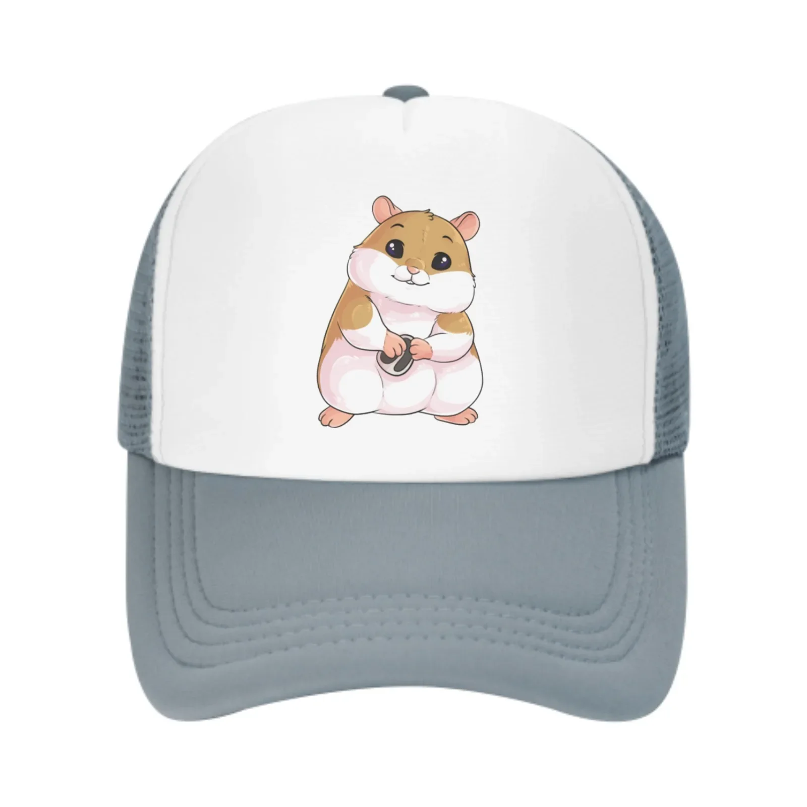 Hamster Protects Melon Seeds Summer Leisure Sports Daily Sun Hat Fishing Outdoor Men's and Women's Truck Caps Fashion