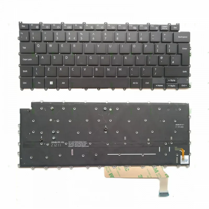 BB   Laptop Keyboard for SAMSUN-G Galax-y Book2 360 NP730QED 930QDB 930QED Balck US