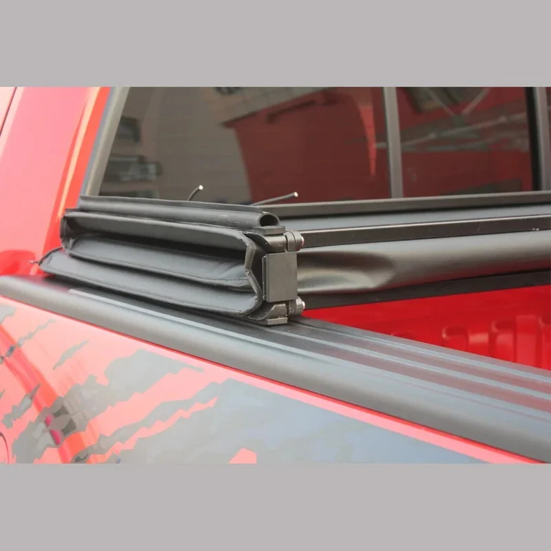 Anti Theft Waterproof Tri Fold Pickup Truck Bed Tonneau Cover Compatible with RAM 1500 2019-2025