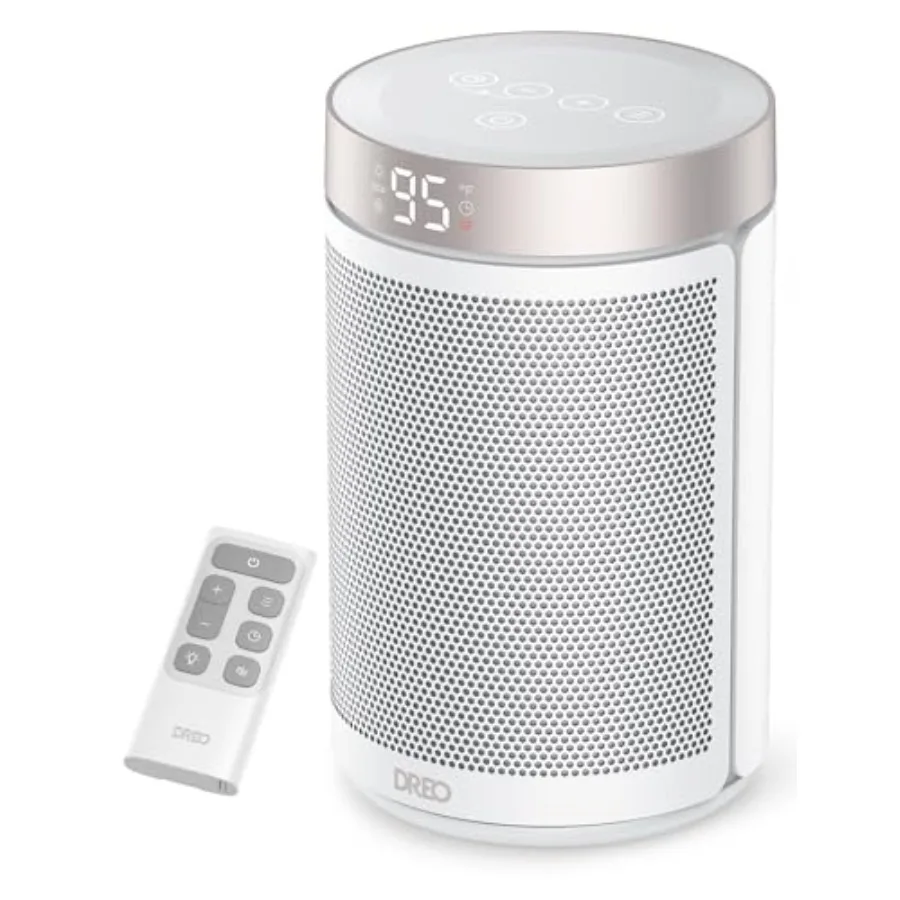 

Space Heater Portable Electric Heaters for Indoor Use with Thermostat and Remote 2024 Upgraded Digital Display 12H Timer 5 Mode
