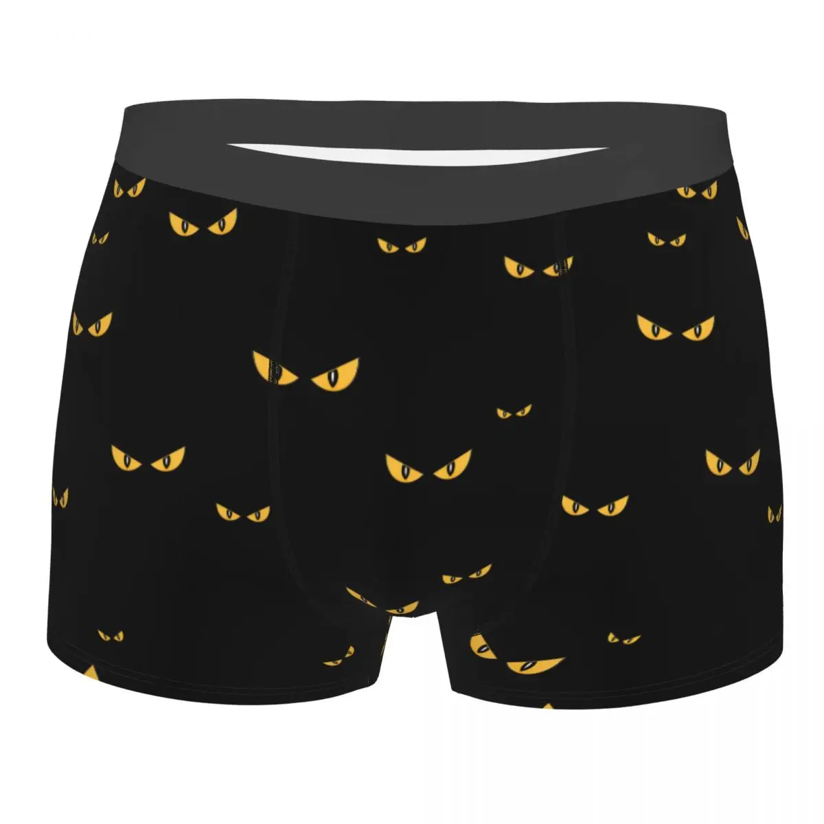 Custom Spooky Monster Eyes In The Dark Halloween Party Hollow Boxers Shorts Men's Briefs Underwear Novelty Underpants