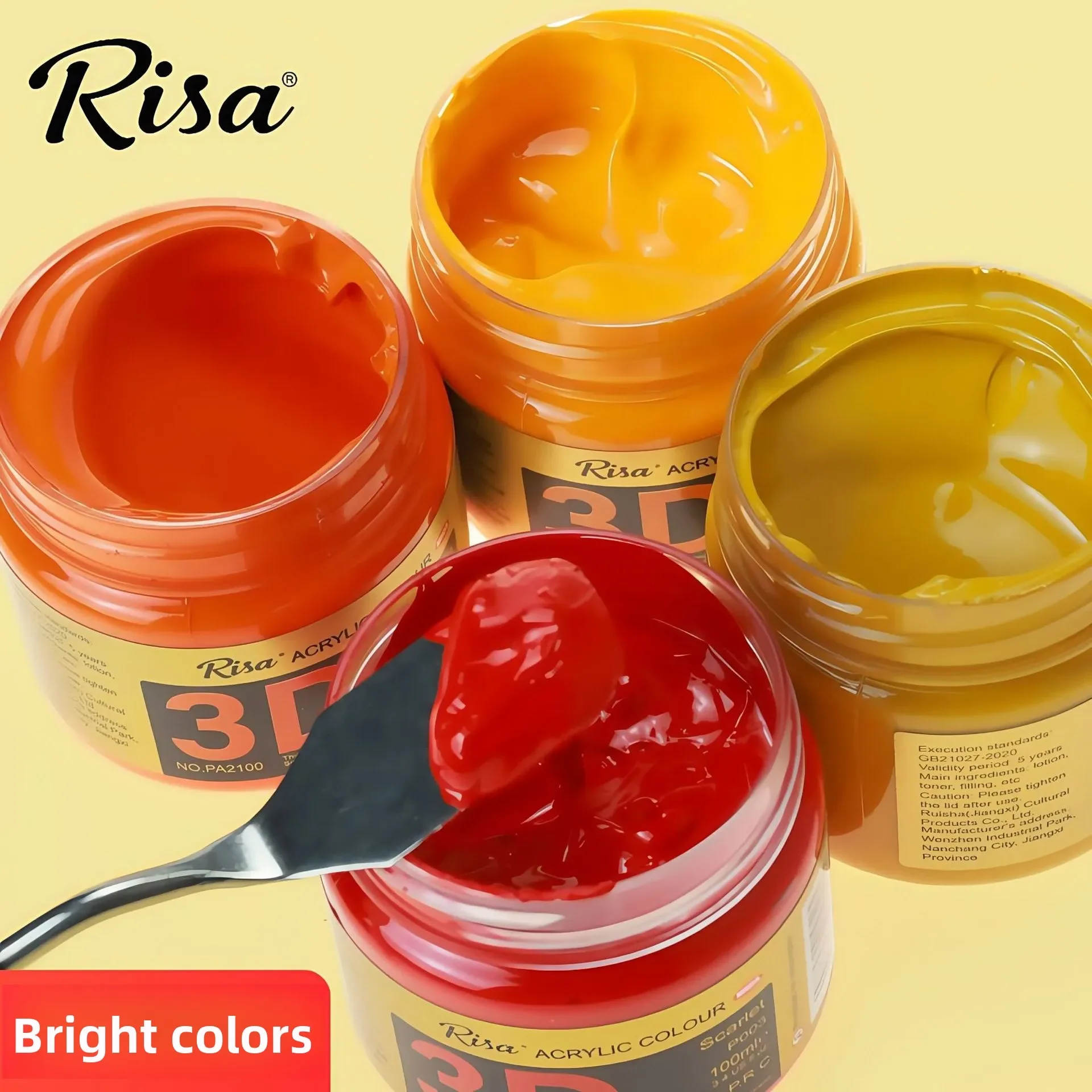 

48 цветов, 500/300/100/50 мл, акриловая краска, водостойкие пигменты профессионального класса, пигмент для художественной живописи, школьные принадлежности, канцелярские принадлежности